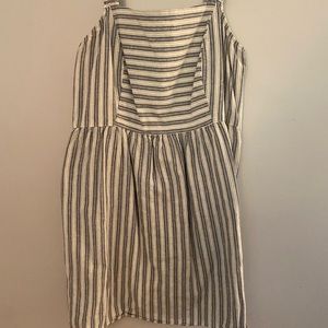 Maurice’s, XL, blue & white striped dress